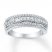 Diamond Anniversary Ring 1/2 ct tw Round-cut 10K White Gold