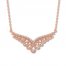 Emmy London Diamond Necklace 1/4 ct tw Round 10K Rose Gold