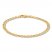 Children's Hollow Curb Link Bracelet 14K Yellow Gold 6"