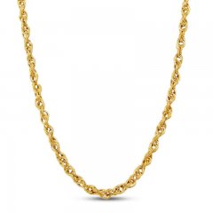 Rope Chain Necklace 10K Yellow Gold 20"