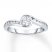 Diamond Engagement Ring 5/8 ct tw Round-cut 14K White Gold