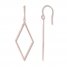 Geometric Dangle Earrings 14K Rose Gold