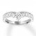 Leo Diamond Anniversary Band 3/4 ct tw Round 14K White Gold