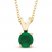 Certified Emerald Necklace 14K Yellow Gold 18"