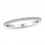 Diamond Wedding Band 1/8 ct tw Round-cut 14K White Gold