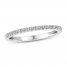 Diamond Wedding Band 1/8 ct tw Round-cut 14K White Gold