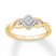 Diamond Ring 1/10 ct tw Round-cut 10K Yellow Gold