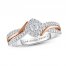 Adrianna Papell Diamond Engagement Ring 1/4 ct tw 14K Two-Tone Gold