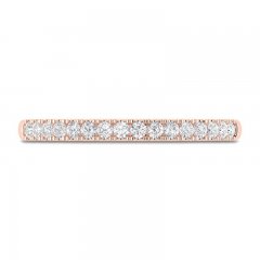 Diamond Wedding Band 1/5 ct tw Round-cut 14K Rose Gold