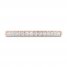 Diamond Wedding Band 1/5 ct tw Round-cut 14K Rose Gold