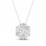 Lab-Created Diamonds by KAY Necklace 1 ct tw 14K White Gold