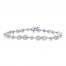 Diamond Bracelet 1-1/2 ct tw 10K White Gold 7.25"