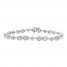 Diamond Bracelet 1-1/2 ct tw 10K White Gold 7.25"