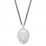 Flip Locket Sterling Silver/Stainless Steel 24" Length