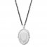 Flip Locket Sterling Silver/Stainless Steel 24" Length