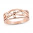 Diamond Fashion Ring 1/4 ct tw 10K Rose Gold