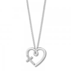 Hallmark Diamonds Heart Necklace 1/20 ct tw Sterling Silver