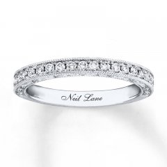 Neil Lane Bridal Wedding Band 1/3 ct tw Diamonds 14K White Gold