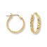 Hoop Earrings 14K Yellow Gold 15mm