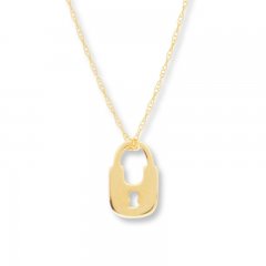 Lock Necklace 14K Yellow Gold