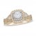 Neil Lane Diamond Engagement Ring 1 ct tw Pear/Round 14K Two-Tone Gold