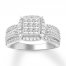 Diamond Engagement Ring 1 ct tw Round-cut 14K White Gold