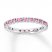 Stackable Ring Lab-Created Pink Sapphire Sterling Silver