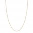 Adjustable 22" Rope Chain 14K Yellow Gold Appx. 1.05mm