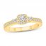 Diamond Engagement Ring 1/2 ct tw Round-cut 10K Yellow Gold