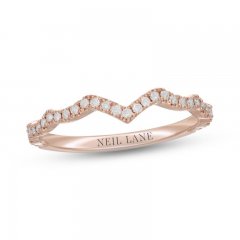 Neil Lane Diamond Wedding Band 1/5 ct tw Round-Cut 14K Rose Gold