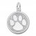 Paw Print Charm Sterling Silver