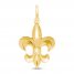 Fleur-de-Lis Charm 14K Yellow Gold