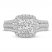 Diamond Engagement Ring 1-1/3 cts tw Round-cut 14K White Gold