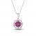 Le Vian Ruby & Diamond Necklace 1/8 ct tw 14K Vanilla Gold 18"