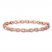 Diamond Infinity Bracelet 1 ct tw Baguette/Round 10K Rose Gold