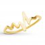 Heartbeat Ring 14K Yellow Gold