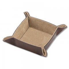 Brown Leather Jewelry Tray