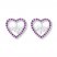 Heartbeat Earrings Amethysts Sterling Silver