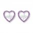 Heartbeat Earrings Amethysts Sterling Silver