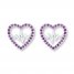 Heartbeat Earrings Amethysts Sterling Silver