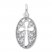 Filigree Cross Charm Sterling Silver