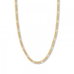 22" Figaro Link Chain 14K Yellow Gold Appx. 5.8mm