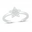 Diamond Accent Star Toe Ring Sterling Silver