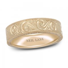 Neil Lane Men's Diamond Anniversary Band 1/4 ct tw Round-Cut 14K Yellow Gold