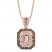 Le Vian Morganite Necklace 1 ct tw Diamonds 14K Strawberry Gold 18"