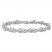 Diamond Bracelet 1/10 ct tw Round-cut Sterling Silver