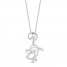 Disney Treasures Alice in Wonderland 'Cheshire Cat' Diamond Necklace 1/10 ct tw Sterling Silver