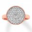 Diamond Ring 5/8 ct tw Round-cut 10K Rose Gold