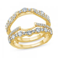 Diamond Enhancer Band 1-1/3 ct tw Round-cut 14K Yellow Gold