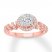 Diamond Engagement Ring 5/8 ct tw Round-cut 14K Rose Gold